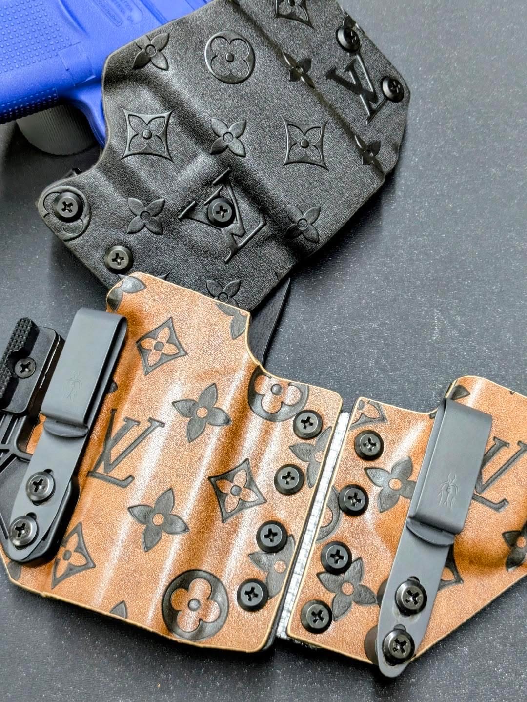Designer-pattern Kydex holsters