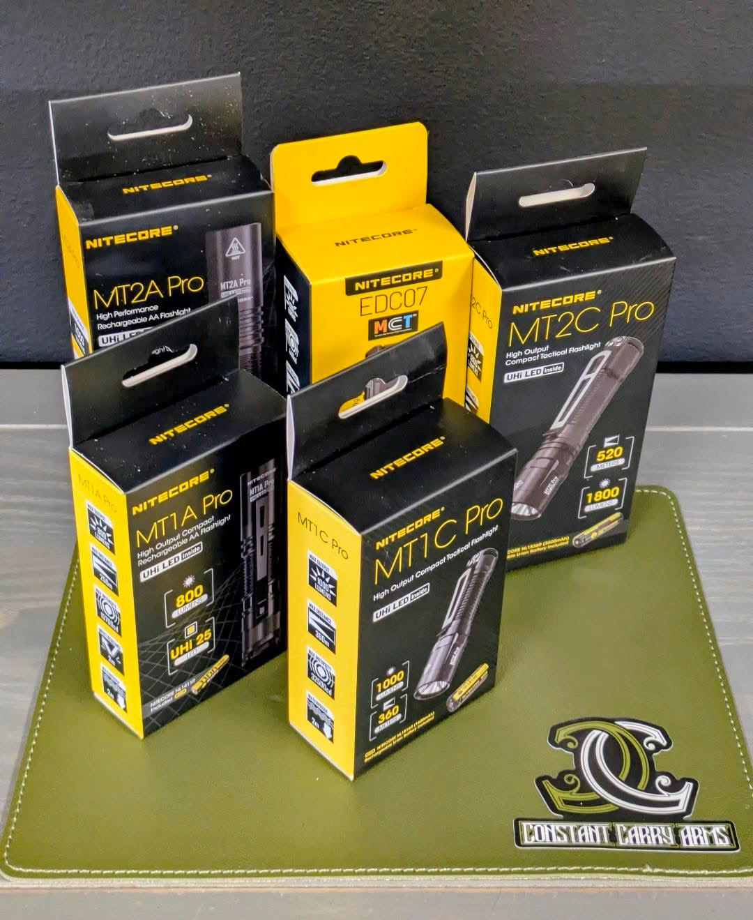 Nitecore tactical flashlight lineup