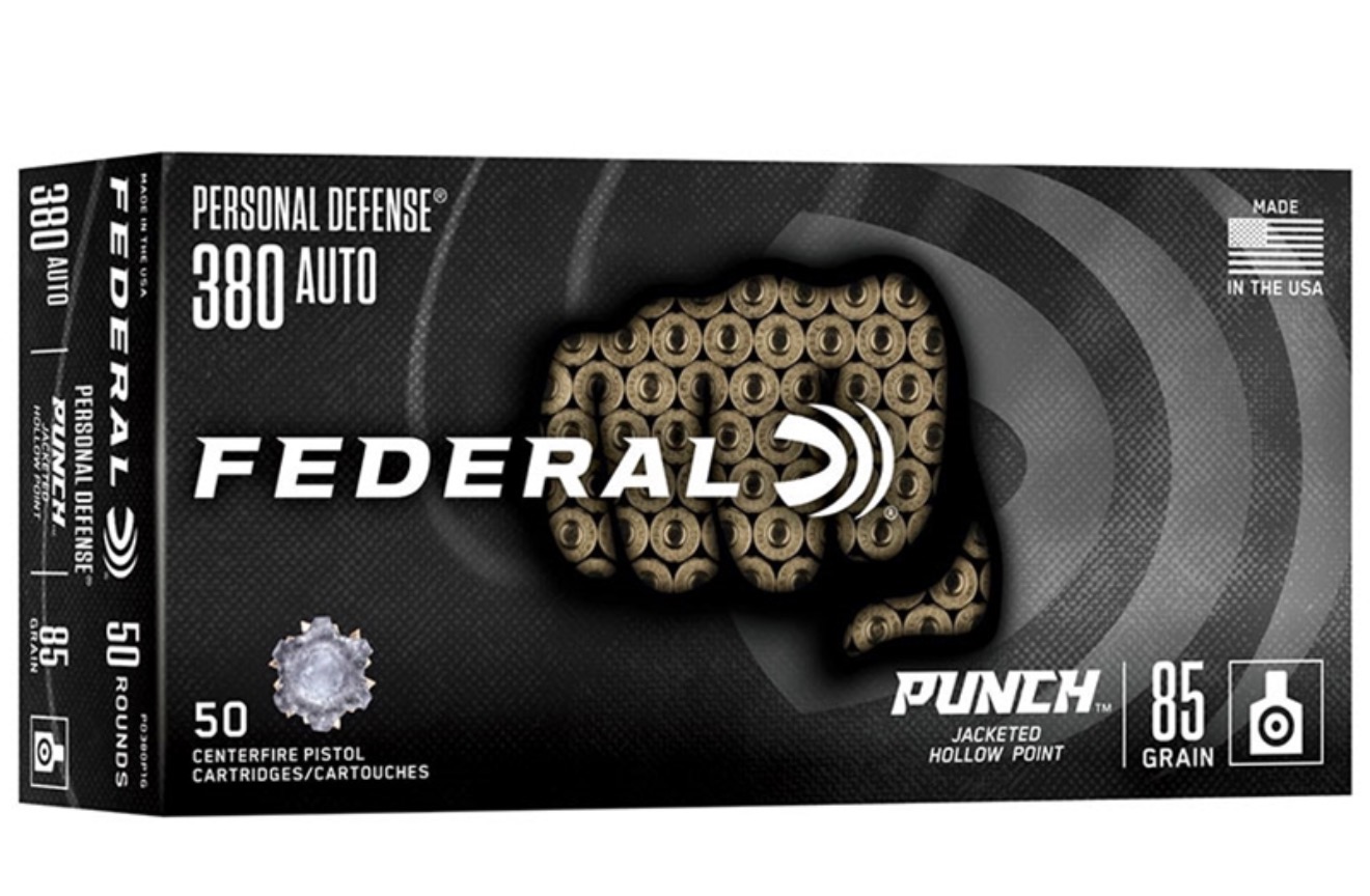 Federal Personal Defense Punch 380 Auto 85 grain JHP