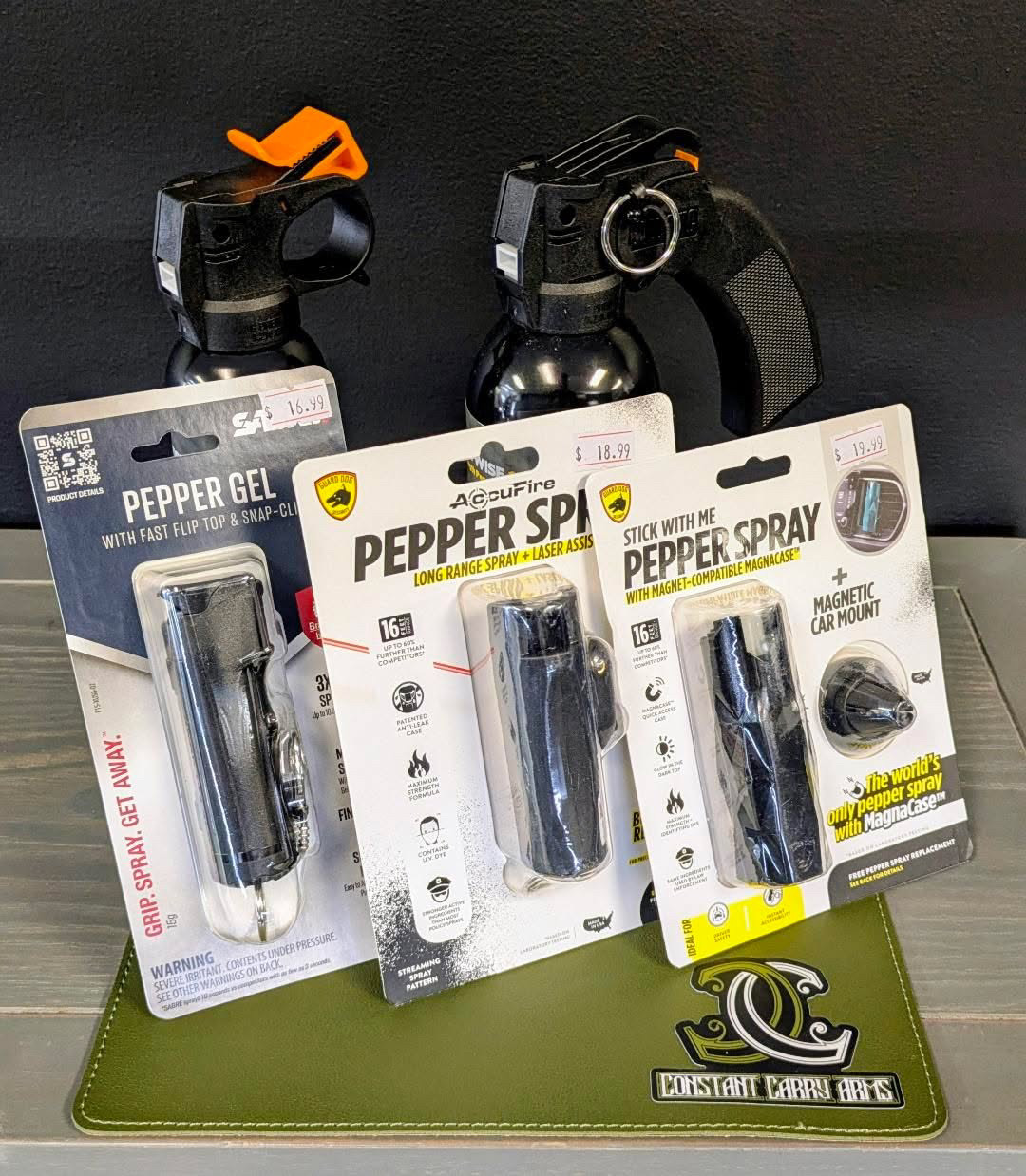Pepper spray and pepper gel self-defense options