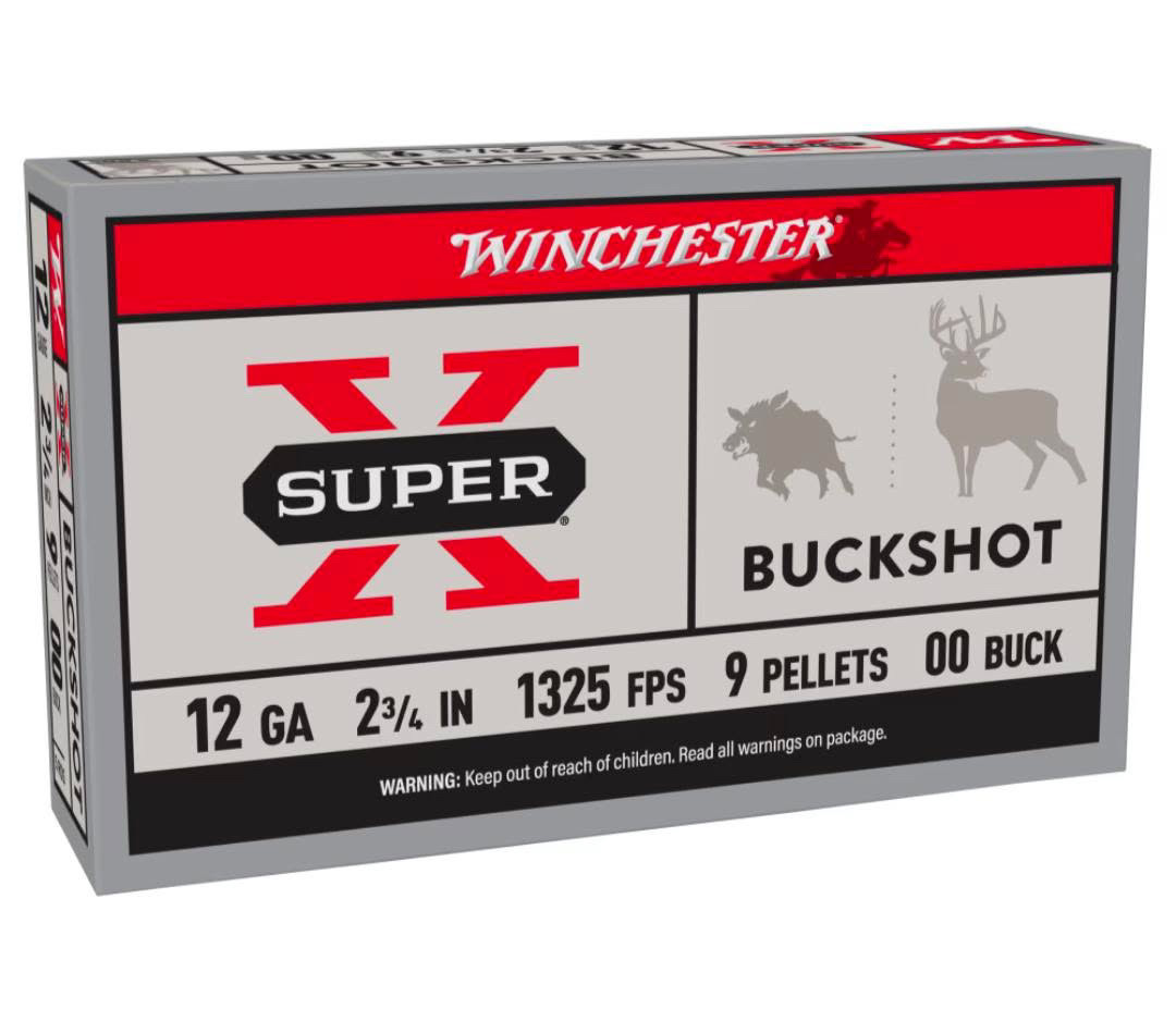 Winchester Super-X 12 gauge 00 buckshot shotgun shells